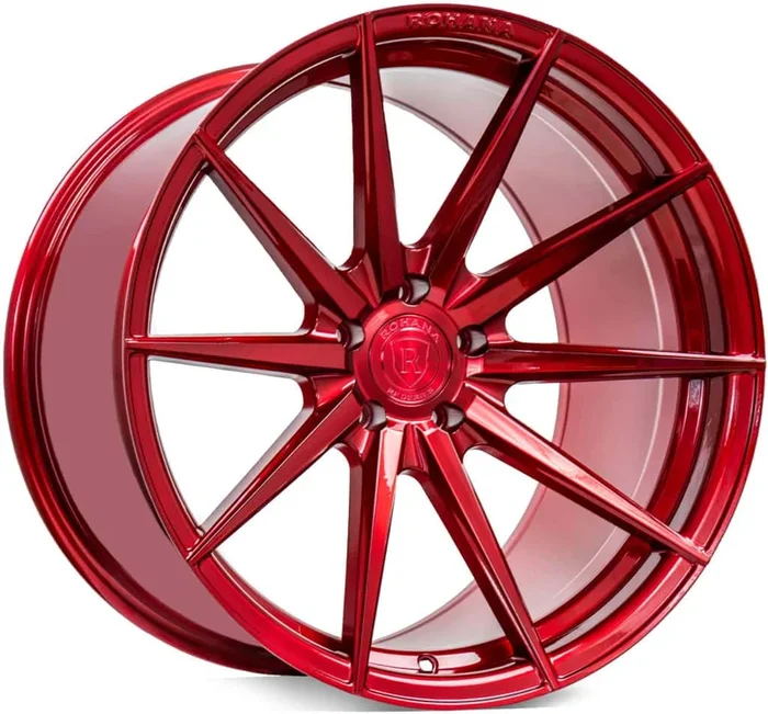 Rohana RFX1 Cross Forged Wheels (20×11 5×112 35ET CB 66.56) Brushed Titanium / Matte Black / Gloss Red