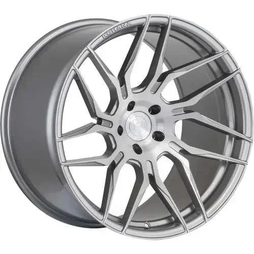 Rohana Wheels RFX7 Titanium Silver w/ Machined Brushed Spoke Faces 19×8.5 | 5×112 (RFX719855112BT40R)