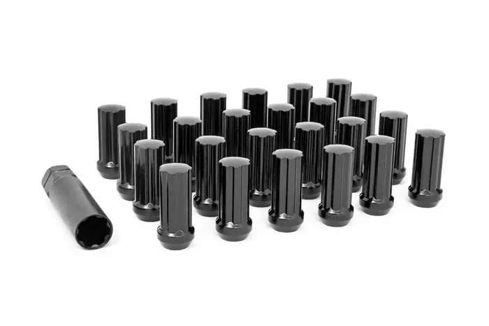Rough Country 141524BLK – Wheel Installation Kit M14X1.5 Black Incl. 24 Lug Nuts And Socket Key