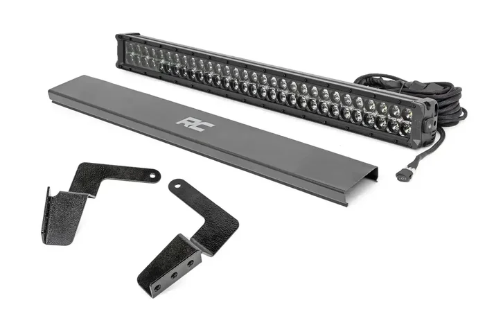 Rough Country 70652DRL – LED Bumper Kit 30 in. Black Series w/Cool White DRL