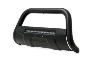 Rough Country Black Bull Bar w/ Integrated Black Series 20-inch LED Light Bar – B-C4151
