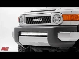 Rough Country Cree Black Series LED Light Bar 30 in. Dual Row 14400 Lumens 180 Watts Spot/Flood Beam IP67 Rating Incl. Hidden Bumper Mount – 70652