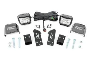Rough Country Dual LED Cube Kit w/3 in. Wide Angle LEDs – 93078