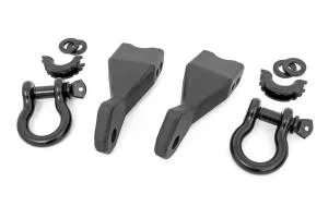 Rough Country Tow Hook To Shackle Conversion Kit Standard D-Ring And Rubber Isolators – RS155