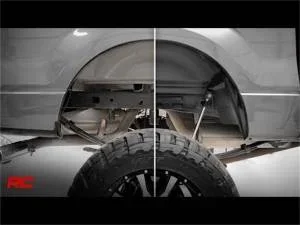 Rough Country Wheel Well Liner Rear Pair Incl. Mounting Hardware Polyethylene Plastic High-Density – 4517