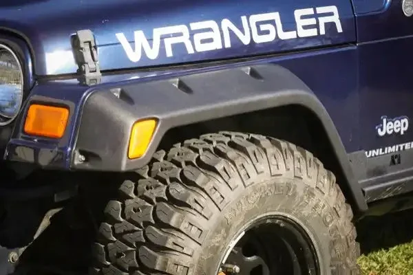 Rugged Ridge 11630.20 – All Terrain Fender Flare Kit, 4.75 Inch, 4 Piece 97-06 Jeep Wrangler