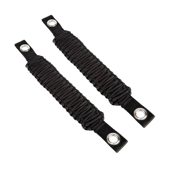 Rugged Ridge 13305.82 – Grab Handle, Paracord, A-Pillar/Seat Mounted, Black 07-18 Wrangler JK