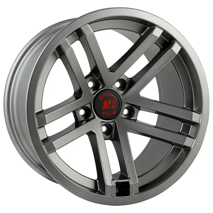 Rugged Ridge 15303.92 – Jesse Spade Wheel, 17×9, Satin Gun Metal 07-20 Jeep Wrangler / 2020 Gladiator