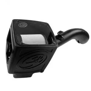 S&B Cold Air Intake For 09-13 Chevrolet Silverado/ Sierra 2500 3500 6.0L Dry Extendable White – 75-5061-1D