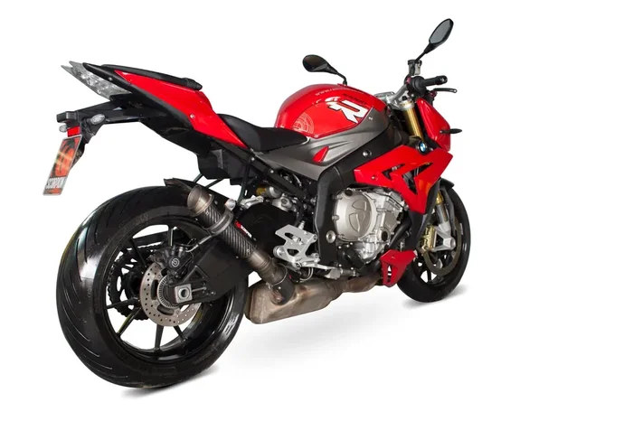 Scorpion BM1000CEM BMW Rp1-Gp Slip-On Exhaust – Carbon Fibre Sleeve (S1000 R / S1000 RR)