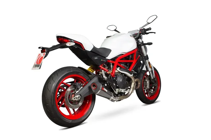 Scorpion RDI65CEO Ducati Serket Taper Slip-On Exhaust – Carbon Fibre Sleeve (Monster 797 / 797 +)