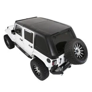 Smittybilt Billet Style Gas Cover No Drilling Installation Black – 75007