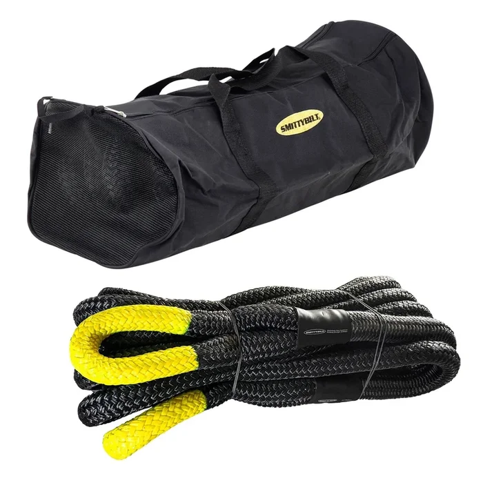 Smittybilt Recoil Recovery Rope | 1″ x 30′ | 30,000 lb Breaking Strength