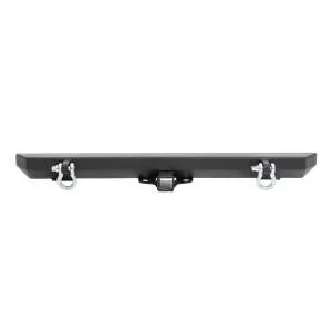 Smittybilt SRC Classic Rear Bumper Textured Black Powder Coat Incl. D-Rings – 76750D
