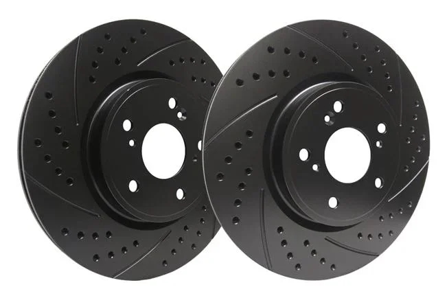 SP Performance Drilled And Slotted Rear Brake Rotors | 2018-2020 Kia Stinger 2.0L (F18-0043/P/BP)