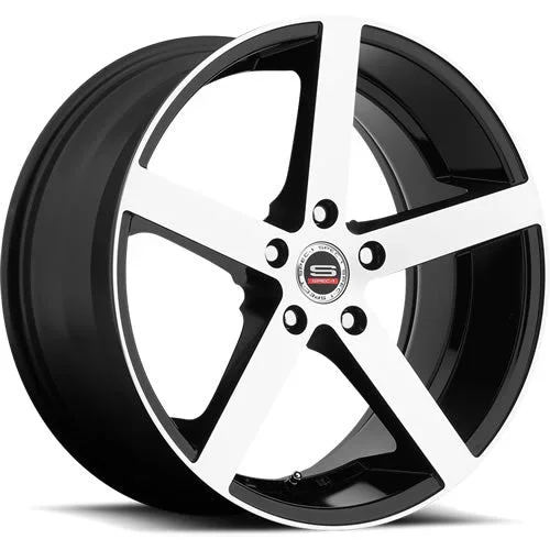 Spec-1 Wheels SP-10 Gloss Black w/ Machined Spoke Faces 20×9 | 5×114.3 (SP10S-20904035GBM-DT5x1143)