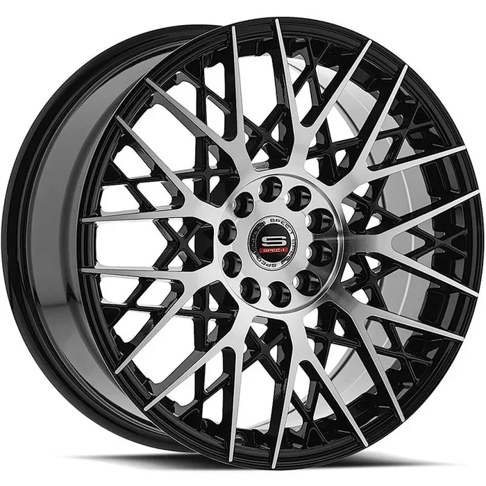 Spec-1 Wheels SP-53 Gloss Black w/ Machined Spoke Faces 18×8 | 5×112/5×114.3 (SP-5318803638GBM)