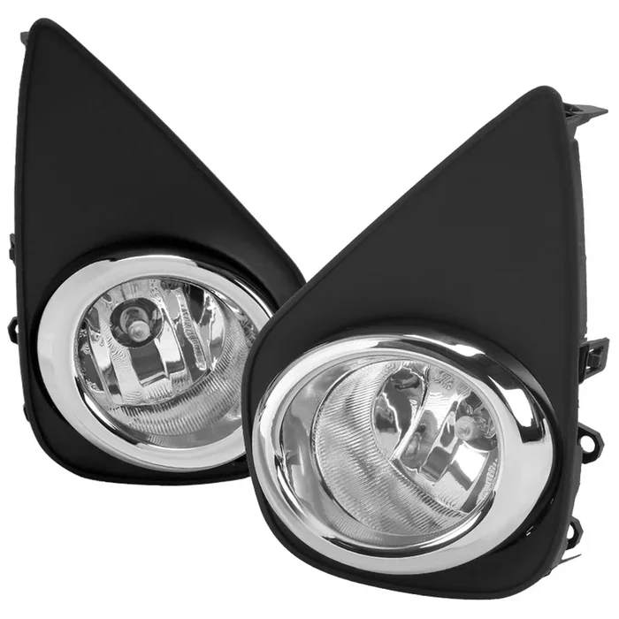 Spec-D OEM Fog Lights Toyota Yaris 2/4 Door Hatchback (15-17) Chrome Housing – Clear