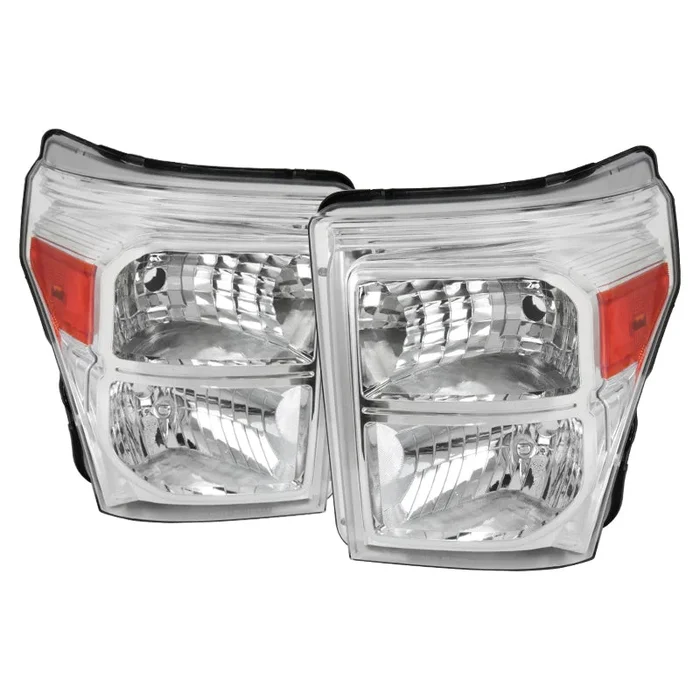 Spec-D OEM Replacement Headlights Ford F250 (2011-2016) Chrome / Smoke / Black