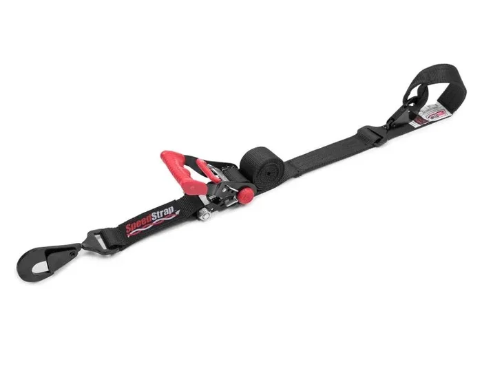 SpeedStrap 1 1/2In X 6Ft Ratchet Tie-Down w/ Soft-Tie – Black
