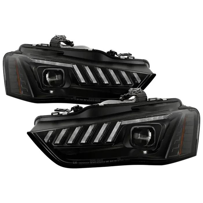 Spyder Auto 5088321 (Spyder Signature) Projector Headlights – Switch Back Sequential LED Turn Signal Black
