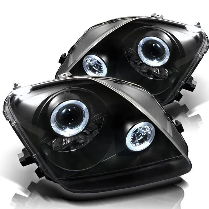 Spyder Auto Honda Prelude 97-01 Projector Headlights – LED Halo – Black – High H1 (Included) – Low H1 (Included)