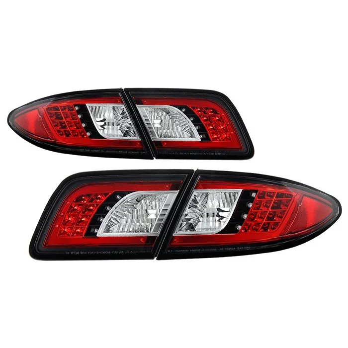 Spyder LED Tail Lights Mazda 6 4/5Dr (2003-2008) [Not fit Wagon] – Black