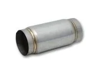 Stainless Steel Race Muffler, 4 ” inlet/outlet x 5 ” long by Vibrant Performance