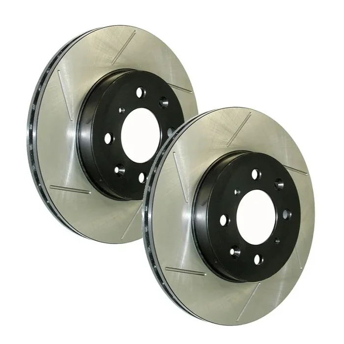 StopTech Front Slotted Brake Rotors Mazda3 Mazdaspeed (07-13) Passenger or Driver Side