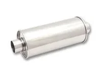 STREETPOWER Round Muffler, 2.25 ” inlet/outlet (Center-Center) by Vibrant Performance