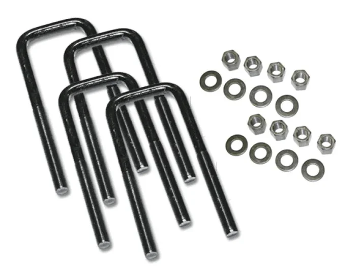 Superlift U-Bolt 4 Pack 9/16×2-1/2×8 Square w/ Hardware