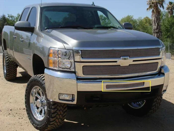 T-Rex Grilles 25112 Billet Bumper Grille, Polished, Aluminum, 1 Pc, Bolt-On