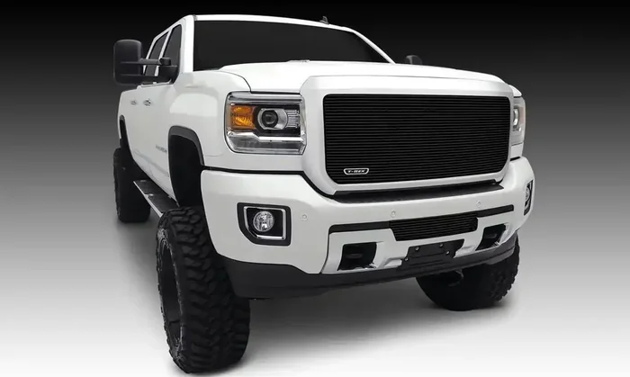 T-Rex Grilles 25211B Billet, Bumper, Insert, 1 Pc, Black Powdercoated Aluminum Bars