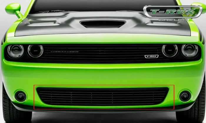 T-Rex Grilles 25419B Billet Bumper Grille, Black, Aluminum, 1 Pc, Overlay