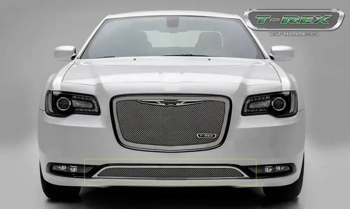 T-Rex Grilles 55436 Upper Class Bumper Grille, Polished, Stainless Steel, 1 Pc, Overlay