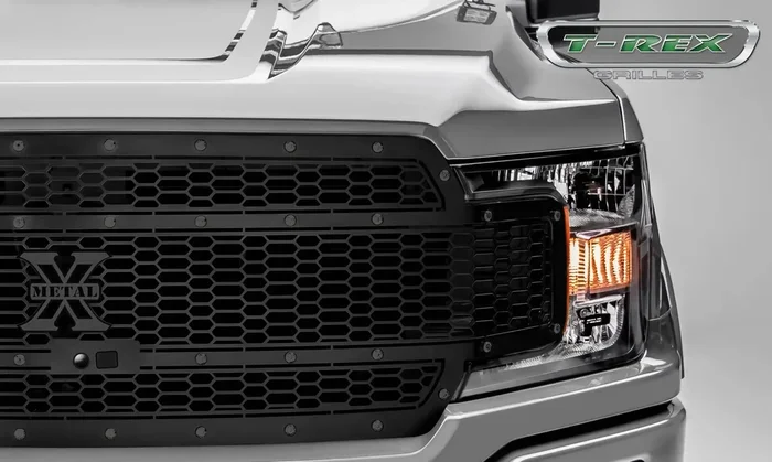 T-Rex Grilles 7715891-BR Stealth Laser X Grille, Black, Mild Steel, 1 Pc, Replacement