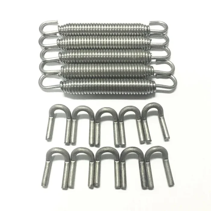 Ticon Industries Black Silicone Titanium Spring Tab and Spring Kit, 5 Pack (108-00215-1101)