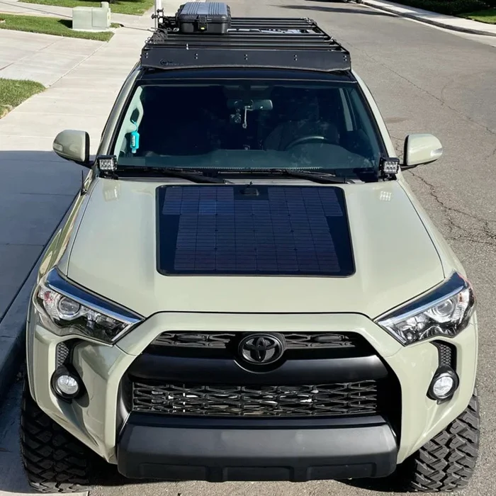 Toyota 4Runner 4th&5th Gen (2003-2024) Lensun 100W 12V Hood Flexible Solar Panel