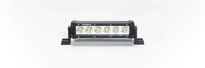 TrailFX 1108131 – 8 In 30W 2.40A At 12Vs Deg Spot Beam 1400 Effect Lums Clear Lens Black Alum