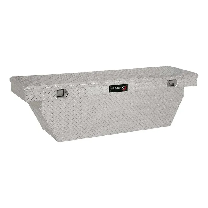 TrailFX 111701 – Crsovr Deep Sgl Lid Dia Tread Bright Pol Alum 69×19.25×19.5 W/Tray