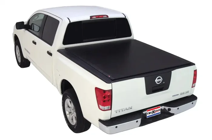 Truxedo 788801 – Deuce Tonneau Cover Black 2016-2023 Nissan Titan/Titan XD 6′ 6 Bed