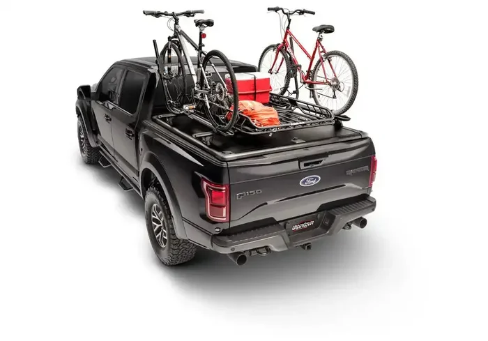 Undercover 100605 Tonneau Cover / Truck Bed Rack Kit RidgeLander Biking Accessory Kit – Full-Size Truck Combo Kit