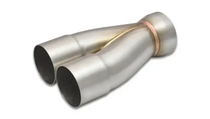 Vibrant 2-1 SS Merge Collectors (3in Inlet Slipover ID 3-1/2in Outlet OD) – Sold Individually