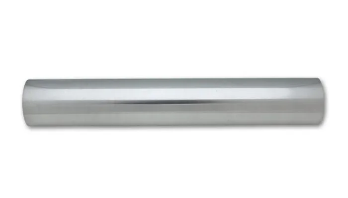 Vibrant 3.5in O.D. Aluminum Tubing – 18in long Straight Pipe – Polished (2892)