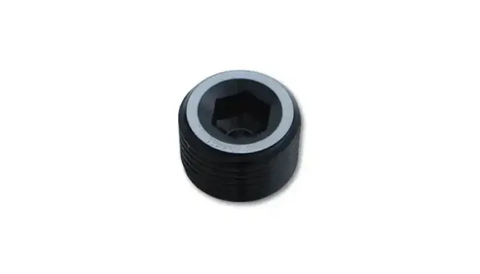 Vibrant 3/8in NPT Socket Pipe Plugs – Aluminum