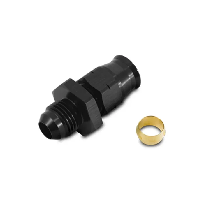 Vibrant -4AN Male to 1/4in Tube Adapter Fitting w/ Brass Olive Insert (16454)