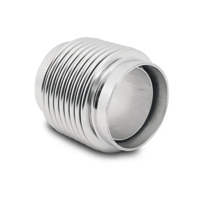 Vibrant SS Bellow Assembly w/ Solid Liner – 2.25in Inlet/Outlet ID x 3in – OAL Electro Polished (69683)
