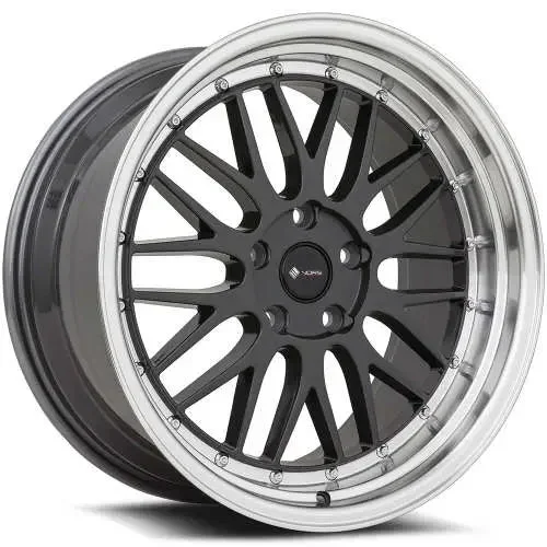 Vors Wheels VR8 Hyperblack w/ Machined Lip 19×8.5 | 5×115 (VR08198551435HB-515)