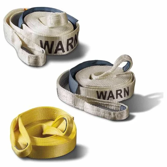Warn 88911 – 2 Inch Width x 30 Foot Length Rated to 14400 Pounds Yellow Nylon Webbing