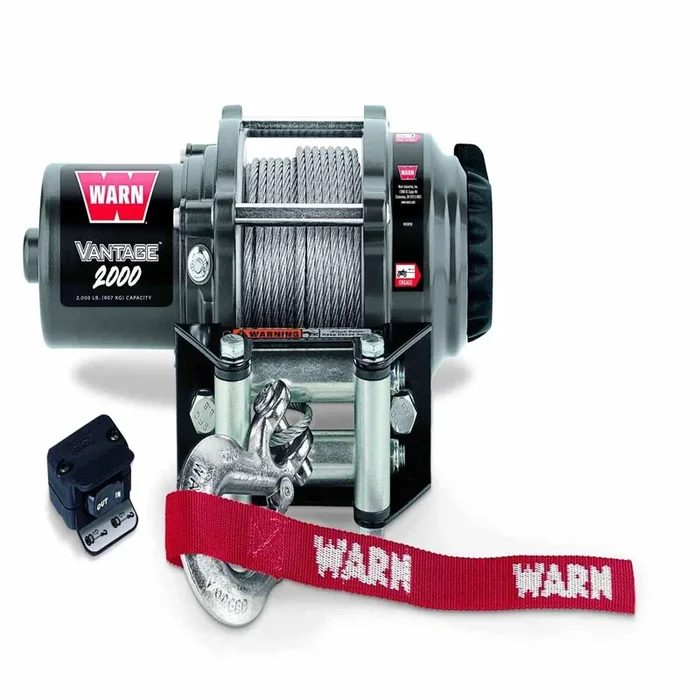 Warn 89020 – 12 Volt DC Battery 2000 LB Cap 50 Ft Wire Rope